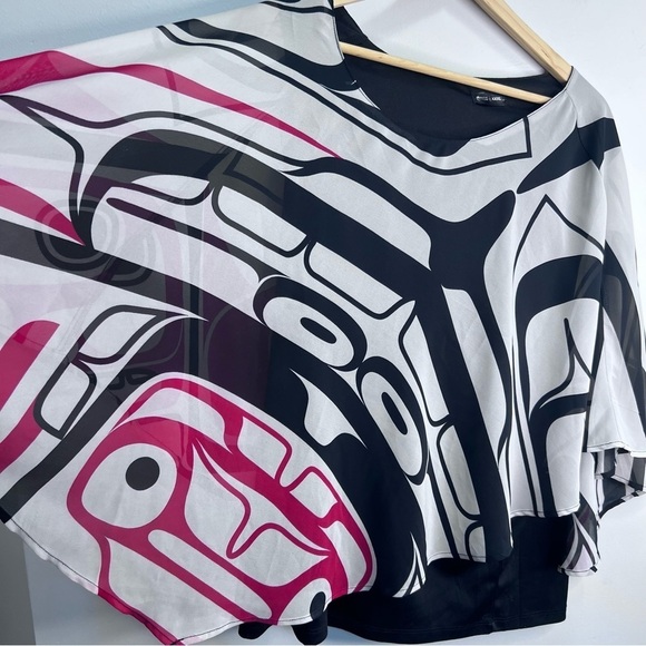 Native Origins Chiffon Blouse - Raven Box Size XXXL - Picture 6 of 12
